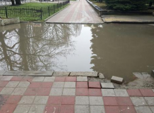 «Озером» из лужи на улице Ленина в Ставрополе возмутилась местная жительница «Озером» из лужи на улице Ленина в Ставрополе возмутилась местная жительница
