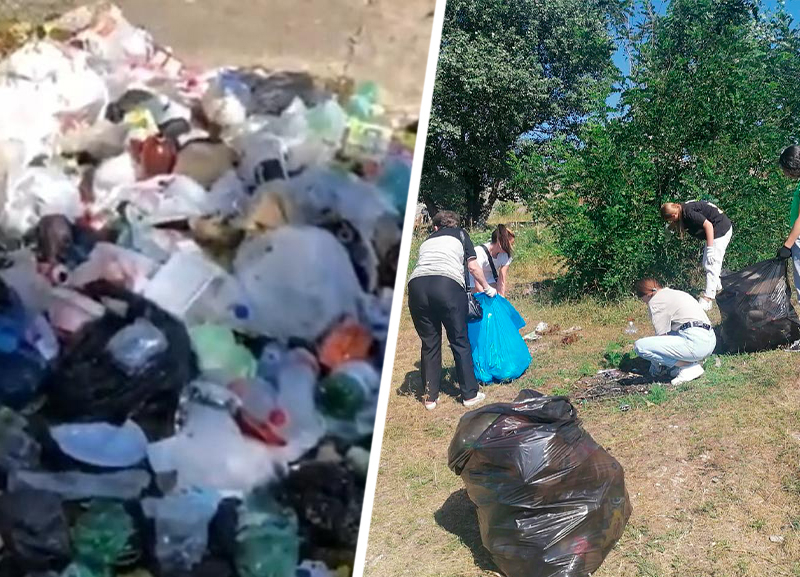 После публикации «Блокнота» власти Кисловодска убрали мусор с берега Нового озера